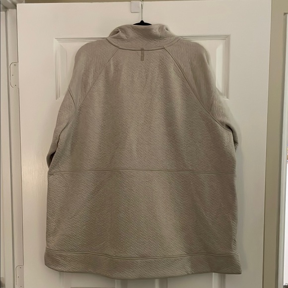 LL Bean Beige Half-Zip Sweater NWT 3x - Picture 7 of 7